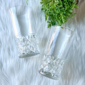 Vintage Cristal d'Arques Durand Sully Chateaudun Fine French Highball Cut Glass